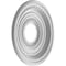 Ekena Millwork Cole PVC Medallion (Canopies up to 4 1/4"), 13"OD x 3 1/2"ID x 3/4"P, UltraCover Satin Blossom White CMP13COGBW - alternate 2